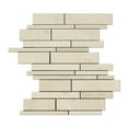 thumbnail image 1 of Crema Marfil Marble Polished Random Strip Mosaic Tile, 1 of 2