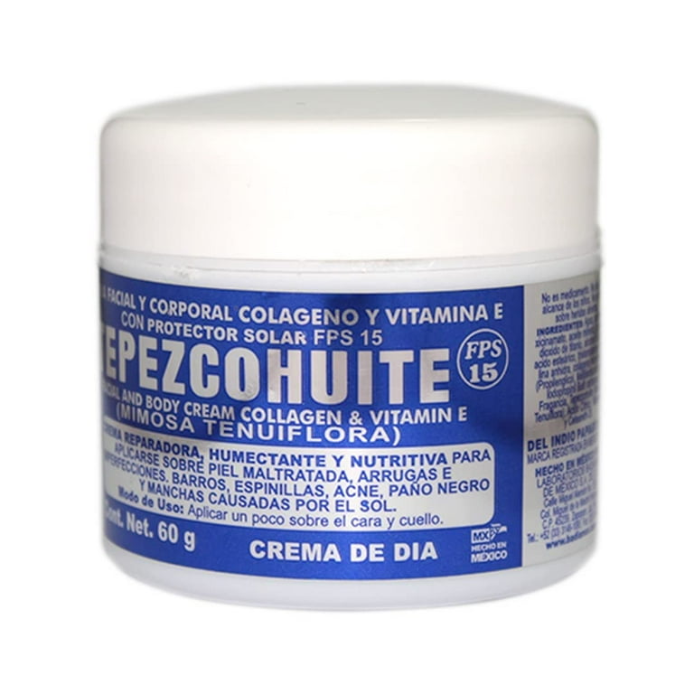 Indio Papago Tepezcohuite Day Cream 60g Natural Moisturizer for Skin Hydration Walmart