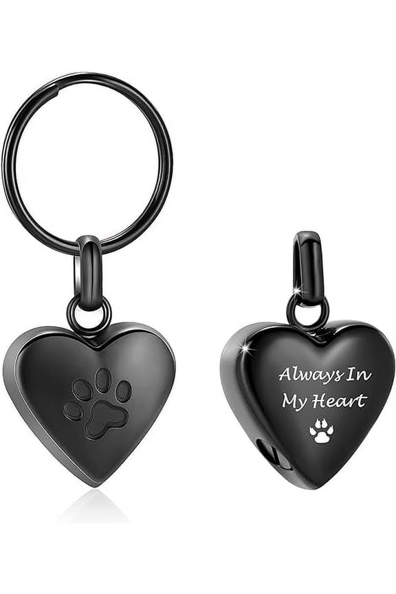 Cremation Ash Urn Keychain for Pet Ashes - Pet Urn Keychain for Ashes - Dog Cat Cremation Keepsake Memorial Urn Keychain Ash Holder for Women Men