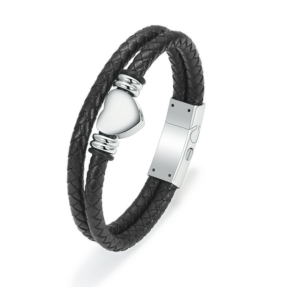Cremation Ashes Jewellery Small Urns Bracelets Women Men Leather Bracelets