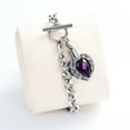 thumbnail image 1 of Cremation Ashes Jewellery Small Urns Bracelets Women Men Stainless Steel Bracelet with Heart Crystal Locket, 1 of 8