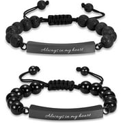 HEARBEINGT Cremation Bracelet for Ashes Adjustable Cremation Urn Bracelet Bangle for Ashes Stainless Steel Memorial Ashes Keepsake Jewelry for Men Women