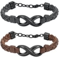 thumbnail image 1 of Cremation Bracelet for Ashes Cremation Jewelry for Ashes for Women Men Genuine Leather Keepsake Memorial Bangle Urn Bracelet Bangle for Ashes, 1 of 6