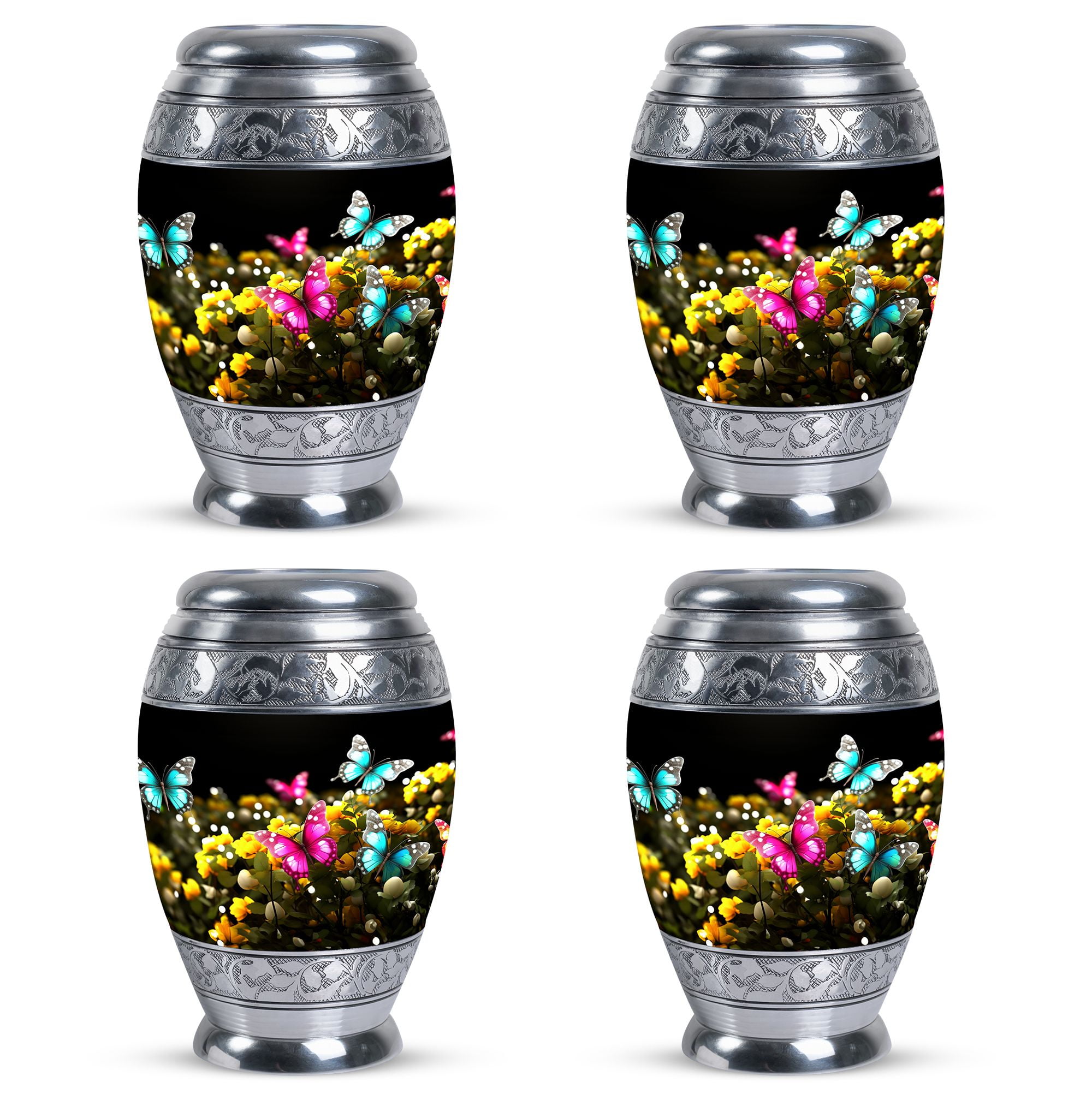 Cremation Colorfull Butterflies On A Magical Urns For Adult Ashes ...