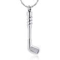 thumbnail image 1 of Cremation Golf Clubs Jewelry for Ashes Urn Necklace Keepsake 316L Stainless Steel Memorial Pendant, 1 of 5