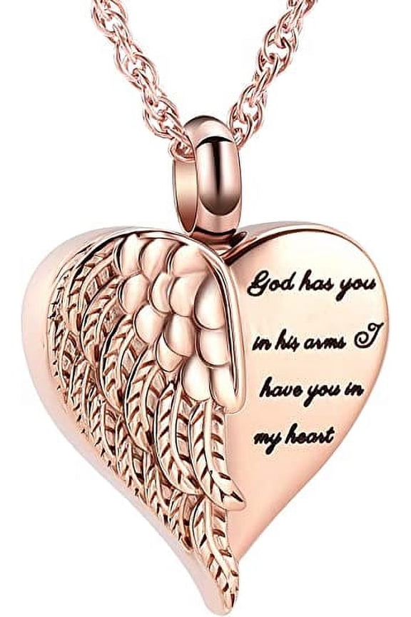 Cremation Heart Urn Necklace Ashes Jewelry for Women Men Keepsake Pendant Memorial Locket Ash Holder