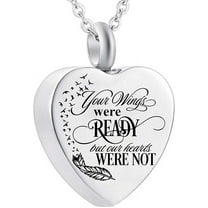 Cremation Heart Urn Necklace Ashes Jewelry for Women Men Keepsake Pendant Memorial Locket Ash Holder