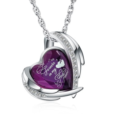 Heart Cremation Necklace - Engraved Cremation Jewelry Stainless Steel / Gold By Oaktree Memorials