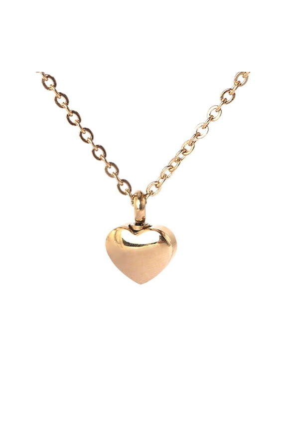 Cremation Jewellery Ash Urn Pendant Keepsake Memorial Necklace Locket Heart-shaped Minimalist Commemorative Gift