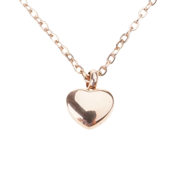 Cremation Jewellery Urn Pendant Memorial Necklace Locket Heart-shaped Minimalist Commemorative Gift