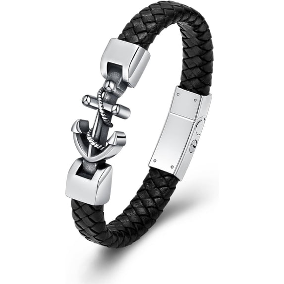 Cremation Jewelry Anchor Urn Bracelet for Ashes for Women Men Memorial Keepsake Human Cuff Ases Bracelet