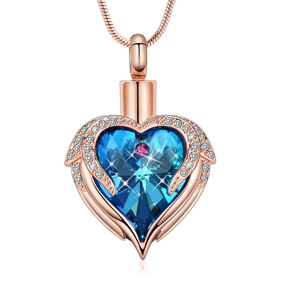 Heart Urn Necklace for Ashes for Women Men Stainless Steel Cremation Jewelry Memorial Pendant for Loved One