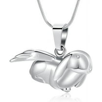 Cremation Jewelry Bunny Rabbit Urn Necklace for Ashes for Women Men Keepsake Memorial Ashes Urn Locket Ashes Keepsake Necklace for Loved One