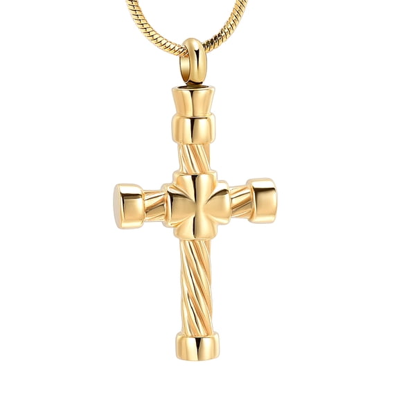 Cremation Jewelry Cross Urn Necklaces for Ashes for Women Men Urn Pendant Memorial Keepsake Ash Holder