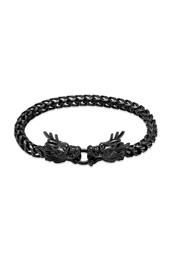 Cremation Jewelry Dragon Head Urn Bracelet for Ashes for Men Twisted Cable Cuff Urn Bangle for Ashes Holder Keepsake Bracelet