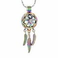 thumbnail image 1 of Cremation Jewelry Dream Catcher Urn Necklace for Ashes Flower with Feather Wings Ashes Pendant Necklace Cremation Keepsake Jewelry for Women Men Pet, 1 of 6