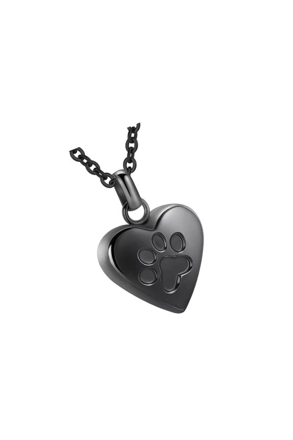 Cremation Jewelry For Pet Steel Memorial Necklace With Sealing Ashes Container And Heart Shape Keepsakes Urns