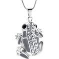 thumbnail image 1 of Cremation Jewelry Frog Shape Urn Necklace Ashes Keepsake Holder Memorial Urn Necklace Sweater Necklace, 1 of 6