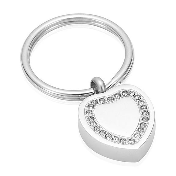 Cremation Jewelry Heart Urn Keychain for Ashes for Women Men Memorial Angel Wing Human Pet Ashes Pendant