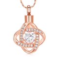 thumbnail image 1 of Cremation Jewelry Heart Urn Necklace for Ashes for Women Memorial Keepsake Simulated Birthstone Pendant for Loved Ones, 1 of 5