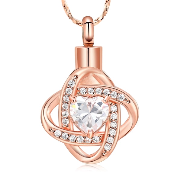 Cremation Jewelry Heart Urn Necklace for Ashes for Women Memorial Keepsake Simulated Birthstone Pendant for Loved Ones
