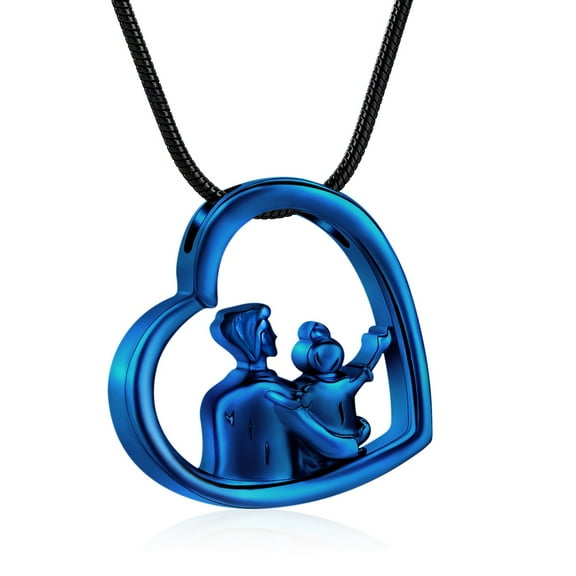 Cremation Jewelry Heart Urn Necklace for Dad / Grandpa / Papa Stainless Steel Heart Memorial Necklaces Keepsakes Jewelry Ashes Holder Filler Tool