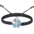 thumbnail image 1 of Cremation Jewelry Lucky Clover Urn Bracelet for Ashes for Women Men Stainless Steel Adjustable Memorial Keepsake Bangle Rope Braided Bracelet, 1 of 7
