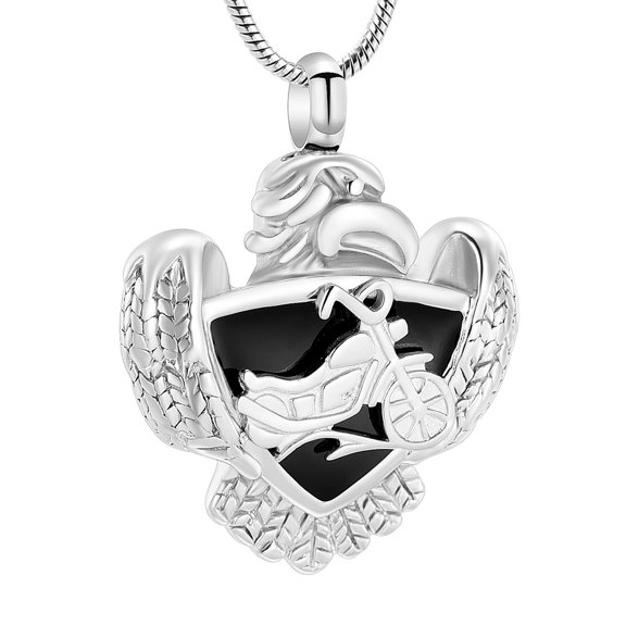 Cremation Jewelry Memorial Ashes Keepsake Urn Necklace Motorcycle Badge Pendant Men Ashes Ashes for Women Ashes Jewelry
