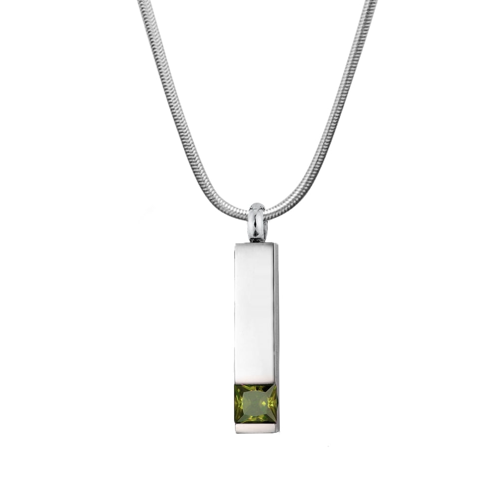 Custom Birthstone Necklace, Sterling Silver Family Birthstone Bar Necklace  | eBay