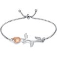 thumbnail image 1 of Cremation Jewelry Rose Flower Urn Bracelet for Ashes for Women Memorial Adjustable Ashes Link Bracelet, 1 of 7