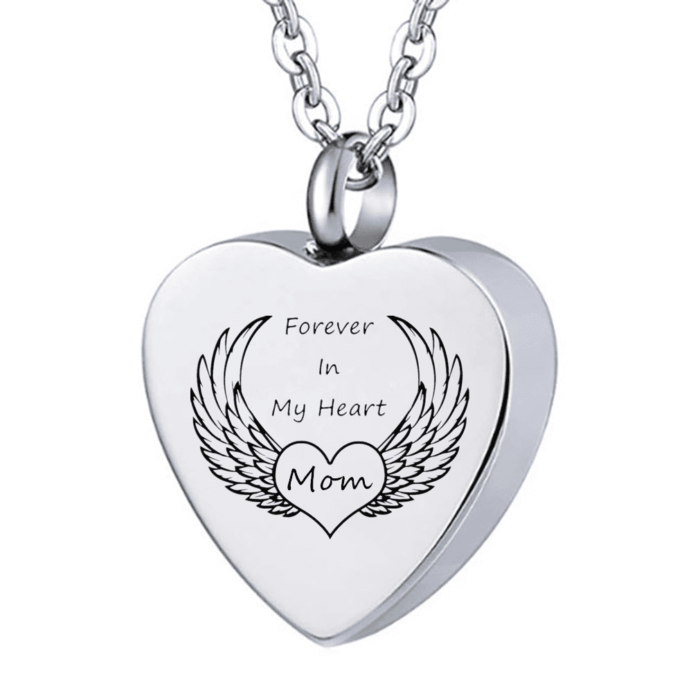 Buy Loom Tree Crystal Heart Cremation Urn Necklace Ashes Keepsake Pendant  Jewelry Mom at Amazon.in
