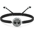 thumbnail image 1 of Cremation Jewelry Tree of Life Urn Bracelet for Ashes for Women Men Adjustable Stainless Steel Memorial Keepsake Rope Bracelet, 1 of 6