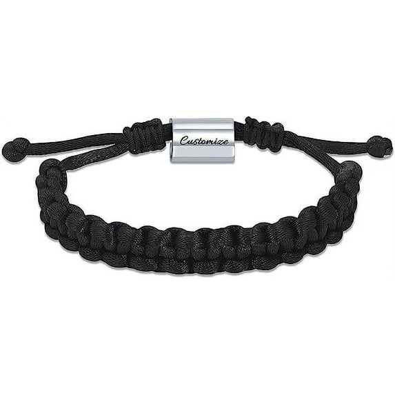 Cremation Jewelry Urn Bracelet for Ashes Braided Adjustable Ashes Bracelets for Men Women Memorial Keepsake Bangle Bracelet for Dad / Mom