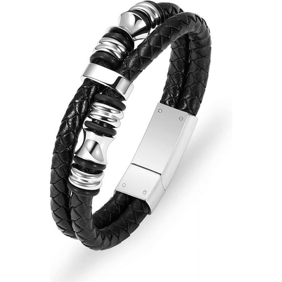 Cremation Jewelry Urn Bracelet for Ashes Braided Leather Memorial Urn Bangle Ashes Holder for Men Women Keepsake Jewelry