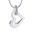 thumbnail image 1 of Cremation Jewelry Urn Necklace for Ashes Unique Crystal Heart Memorial Pendant for Women Cremation Urn Jewelry Ashes Holder Keepsake Memory, 1 of 6