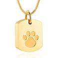 thumbnail image 1 of Cremation Jewelry Urn Necklace for Ashes for Pet, Paw Print Memorial Ash Jewelry, Keepsake Pendant for Pet's Cat Dog's Ashes with Filling Kit, 1 of 5