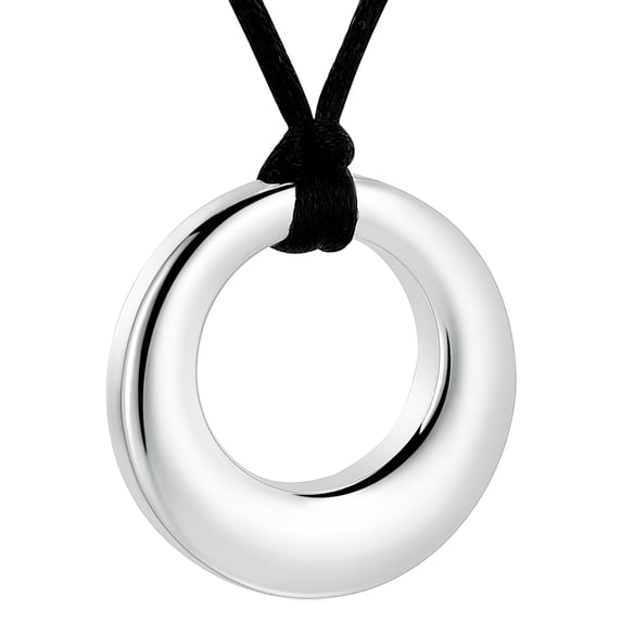 Cremation Jewelry Urn Necklace for Ashes for Women Men, Circle of Life Eternity Memorial Pendant Ash Jewelry