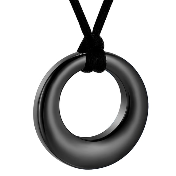 Cremation Jewelry Urn Necklace for Ashes for Women Men, Circle of Life Eternity Memorial Pendant Ash Jewelry