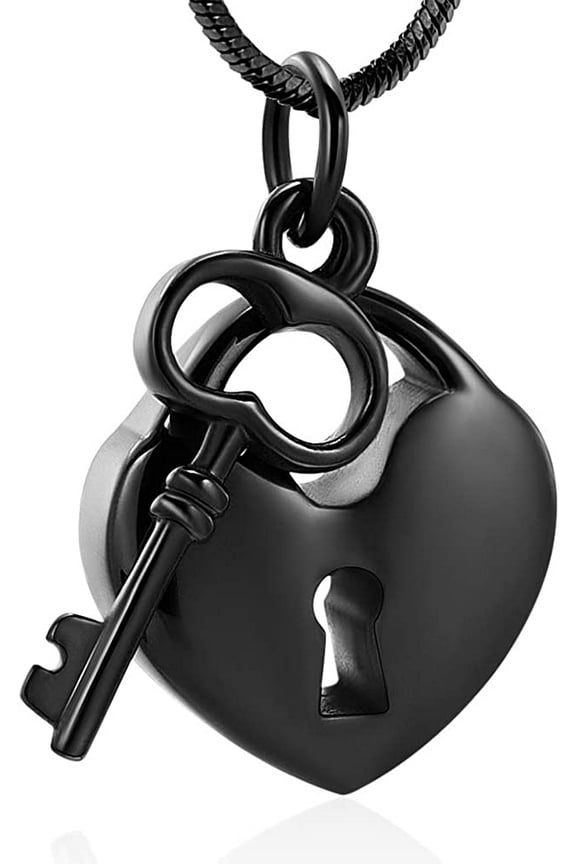 Cremation Jewelry Urn Necklaces for Ashes Stainless Steel Key with My Heart Urn Pendant Memorial Ash Holder Keepsake Necklace