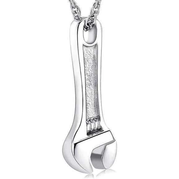 Cremation Jewelry Wrench Hammer Urn Necklace / Keychain for Ashes Pendant for Women Men Keepsake Memorial Human Ashes Locket