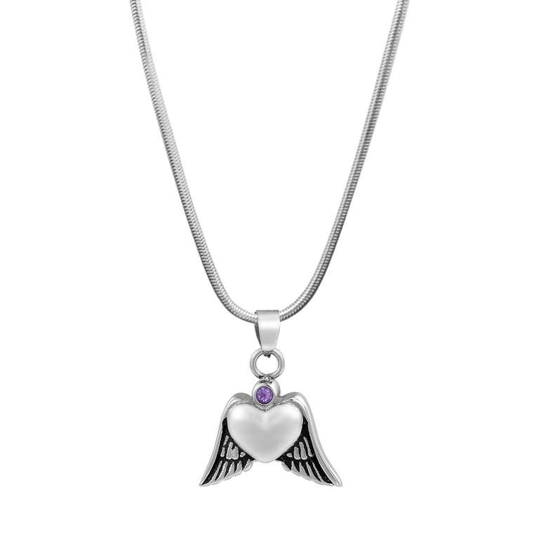 Purple hot sale cremation jewelry