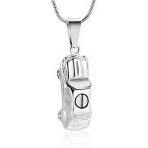 Cremation Jewelry for Ashes Mini Little Car Shape Urn Pendants for Ashes Holder Memorial Keepsake Urn Necklace Cool Necklace