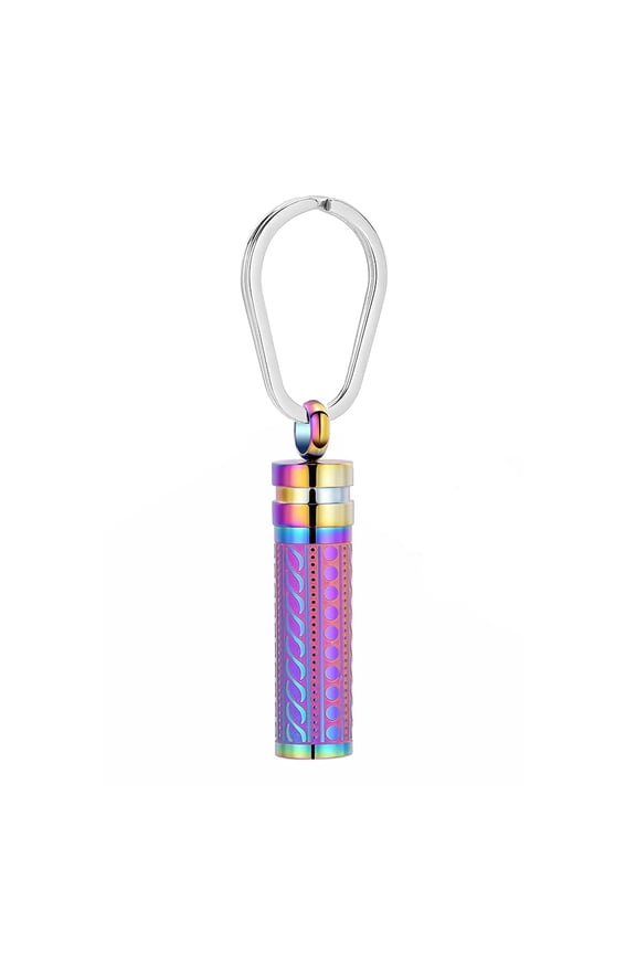 Cremation Jewelry for Ashes Openable Pill Case Urn Keychain Keepsake Perfume Memorial Pendant Locket Charm Urn Keyring