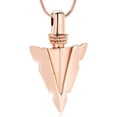 thumbnail image 1 of Cremation Jewelry for Ashes Stainless Steel Urn Pendant Necklace for Men's Cool Spearpoint Arrowhead Memorial Keepsake Ash Jewelry, 1 of 6