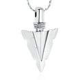 thumbnail image 1 of Arrowhead Cremation Jewelry for Ashes Stainless Steel Urn Pendant Necklace for Men's Memorial Keepsake Ash Jewelry, 1 of 7