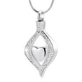 thumbnail image 1 of Cremation Jewelry for Ashes The Eye of My Heart Keepsake Memorial Jewelry for Urn Necklace Stainless Steel Ashes Pendant, 1 of 6