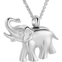 Cremation Jewelry for Ashes Urns for Human Ashes Pendant Necklace, Elephant Memorial Keepsake Jewelry for Pet for Men Women