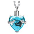 thumbnail image 1 of Cremation Memorial Keepsake Urn Pendant Necklace with Gift Box, 1 of 3