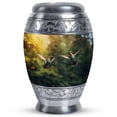 thumbnail image 1 of Cremation Sunset Blaze City, Cremation Urn, Large Urns For Human Ashes Adult Male, Memorial Urn Mom And Dad Funeral Urn For Human Ashes Adult, Decorative Urns For Mom Ashes, Memorial Urns 10 Inch, 1 of 5