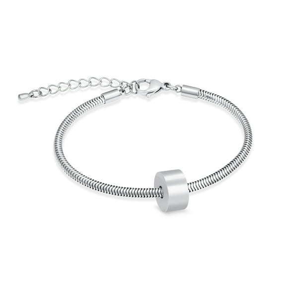 Cremation Urn Bracelet for Ashes Adjustable Cylinder Urn Bracelet with Footprint / Rose Flower Customize Urn Bangle for Love Ones